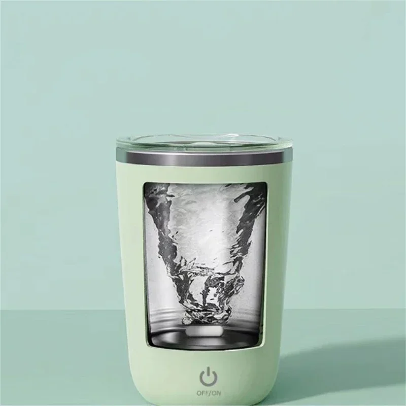 Automatic self contact cup, 304 stainless steel rechargeable magnetic cup, intelligent mixer, water bottle cup