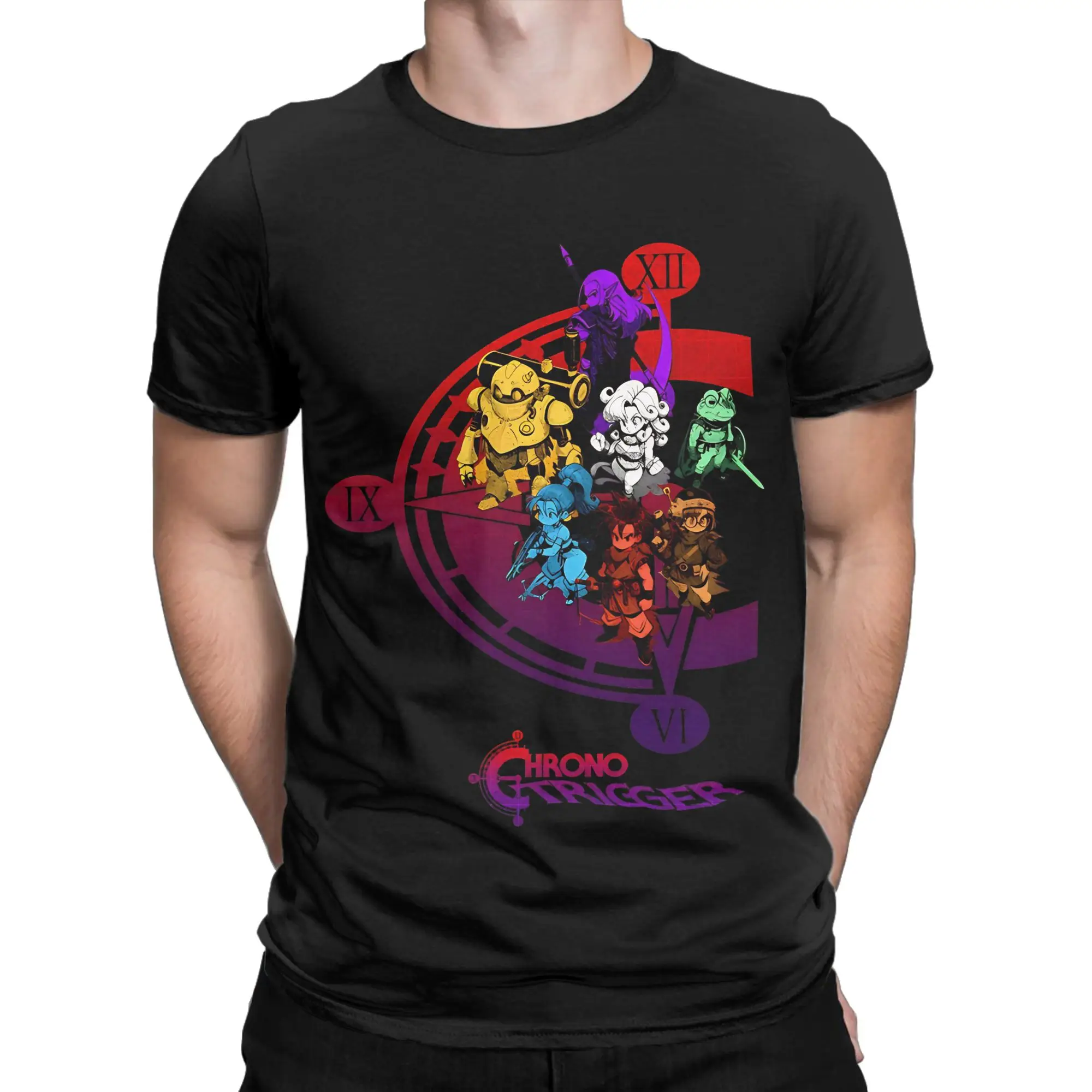 Chrono Trigger Tribute Stylized Funny Graphic 100% Cotton T-Shirt Chrono Trigger Tees Tops For Men