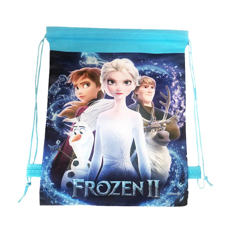 1/6/12/24Pcs Disney Queen Frozen Princess Non-Woven Fabric Bags Cartoon Characters Gift Bags For Boy Kids Birthday Party Favors