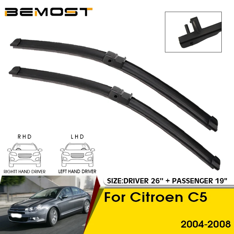 

Car Wiper Blades For Citroen C5 2004-2008 Windshield Windscreen Front Window Blades 26"+19" Car Accessories