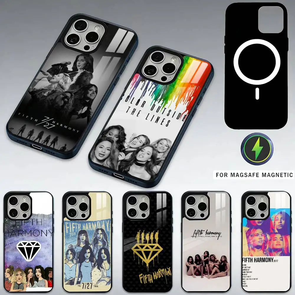 

F-Fifth H-Harmony Phone Case For iPhone17,16,15,14,13,12,11 Plus,Pro Max Magnetic For Magsafe Wireless Charging