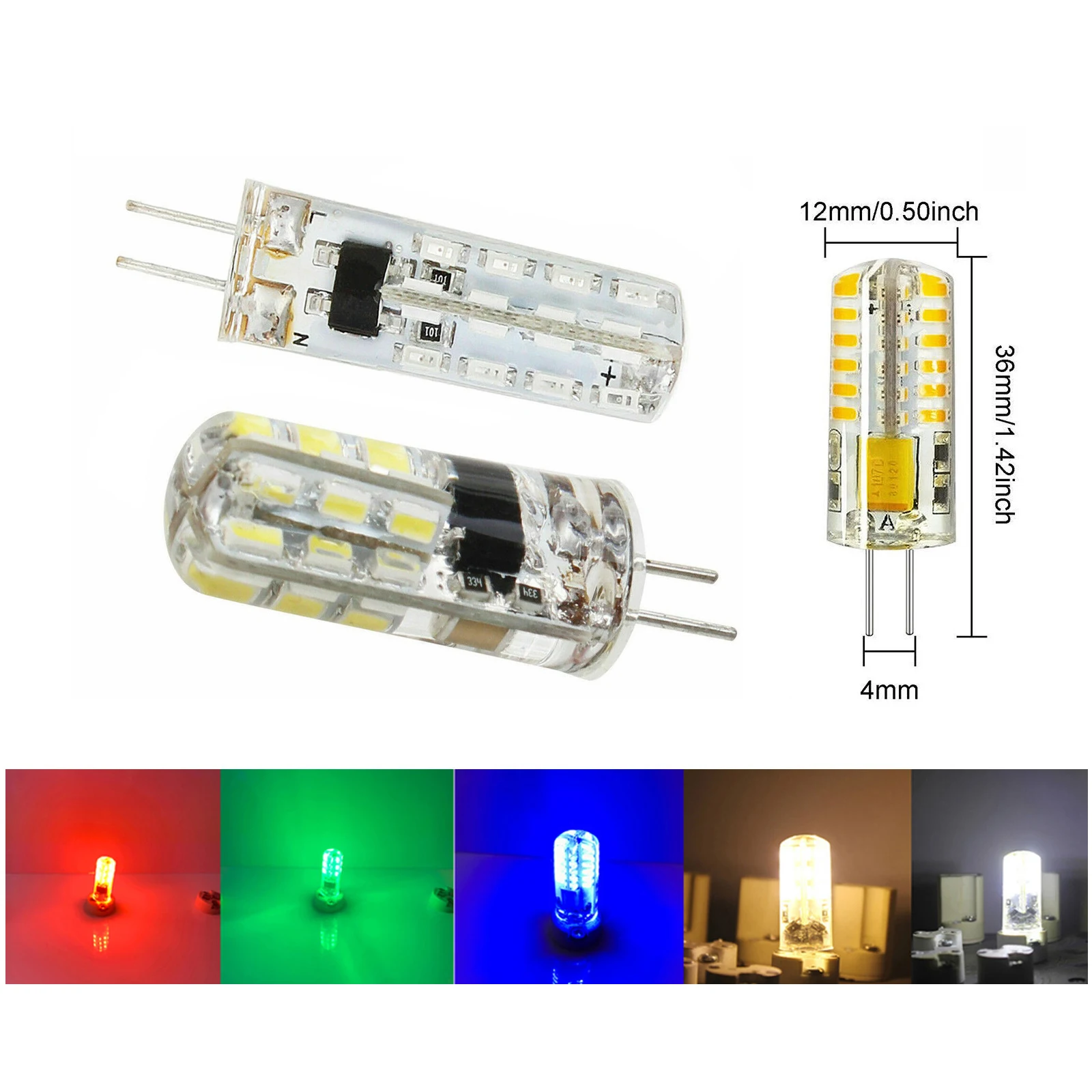 

3w 5w Mini G4 Led Light Bulbs 360 beam Blue Saving Lights Lighting For pendant Bi-pin 4000k Lamps Lamp 24leds 48leds Replacement