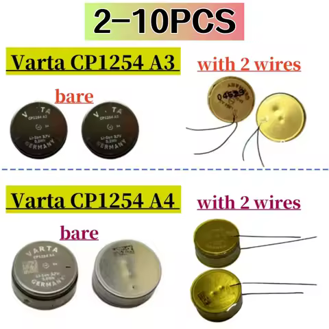 2-10pcs For Varta CP1254 A3 CP1254 A4 Battery For sony wf-1000xm4 wf-1000xm3 For Bang Olufsen E8, PowerBeats Pro headset