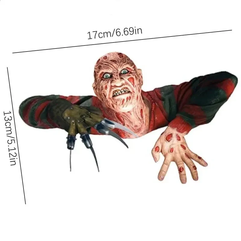 Horror Creeper Zombie IndoorOutdoor Garden Statue Halloween Decoration Resin Sculpture Home Party Decor Gift - view 4