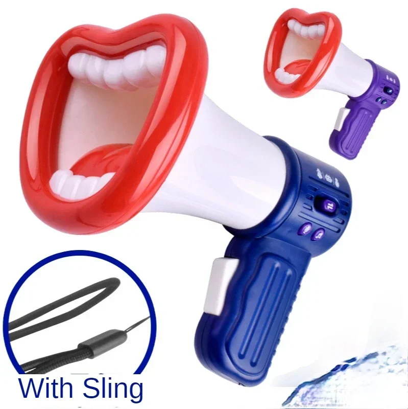 Hours of Entertainment New Big Mouth Megaphone Toy with Voice Changer Handheld Mic and Children's Speaker Designed for Kids