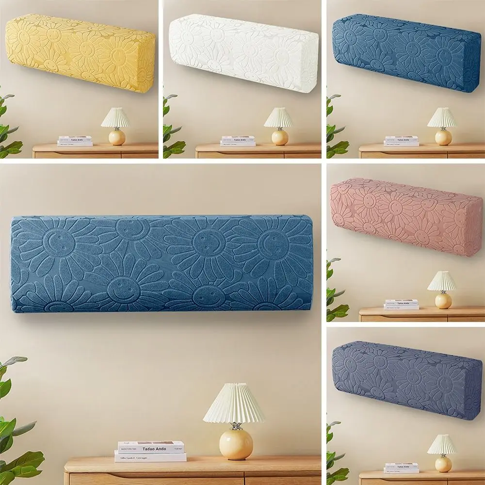 1Pcs Wall Mounted Air Conditioning Cover Dustproof Elastic Fabric Fan Dust Cover Wall Air Home Decor Air Conditioner Protector