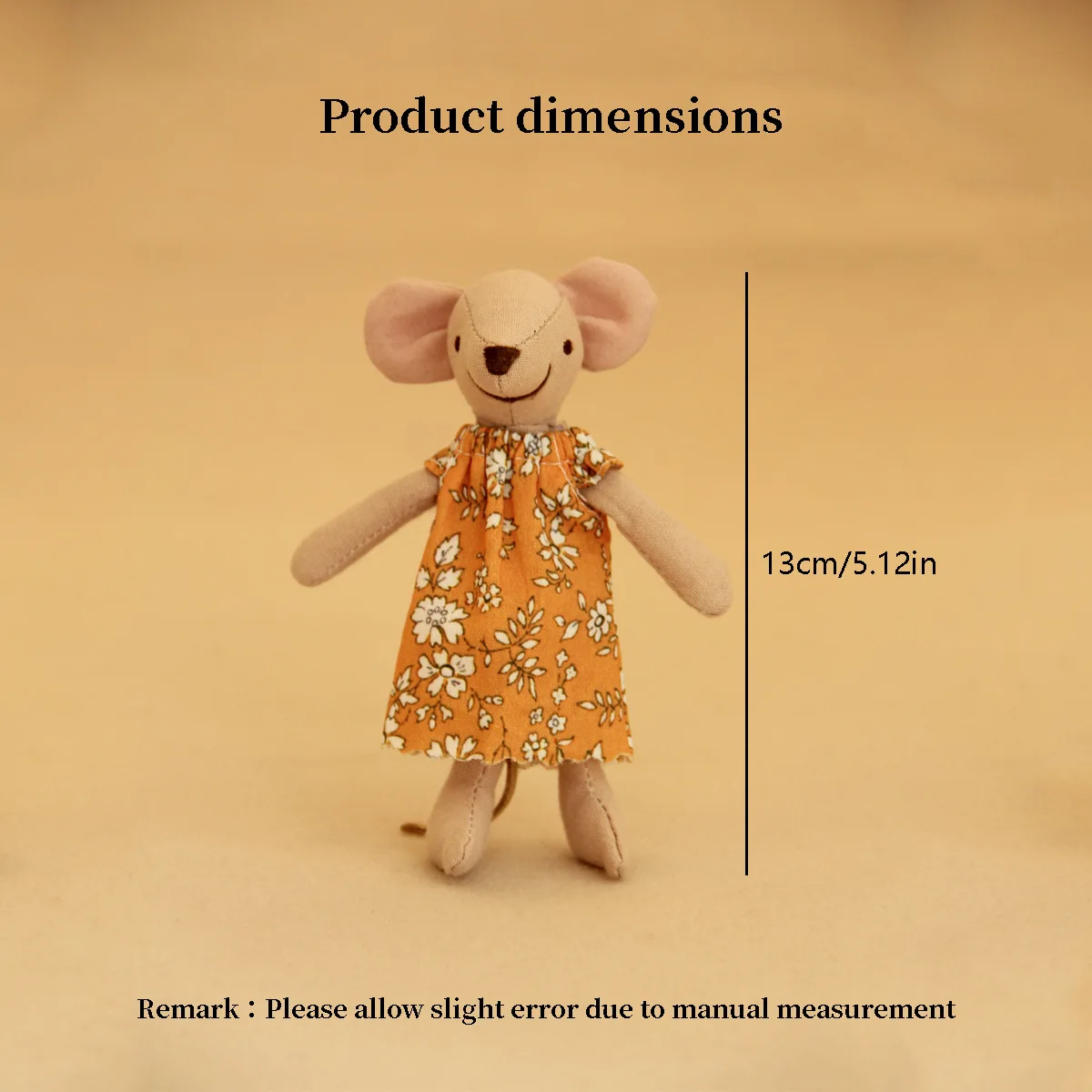 صندوق حديد لحكاية الرياح الخيالية، دمية فأر صغير من نسيج القطن والكتان، دمية صغيرة