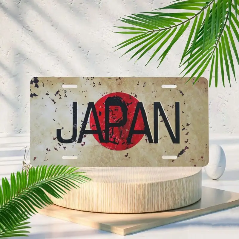 Retro bedrucktes Metallschild mit „JAPAN“-Motiv, Autokennzeichen, Heimdekoration, Bars, Cafés, Garagendekorationen