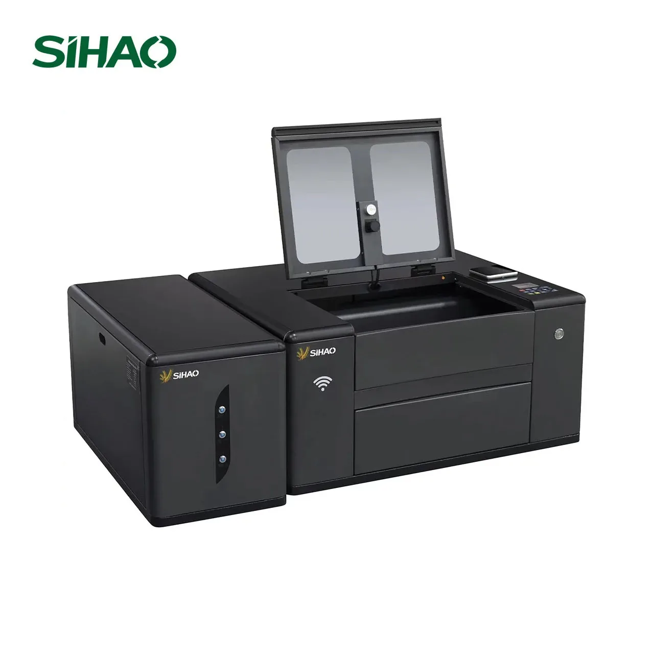 SIHAO3020G 3D RF 30W/40W Laser Engraver with 4-Axis 300x200mm Autofocus & WiFi Control - 220V for Metal/Wood Engraving & Milling