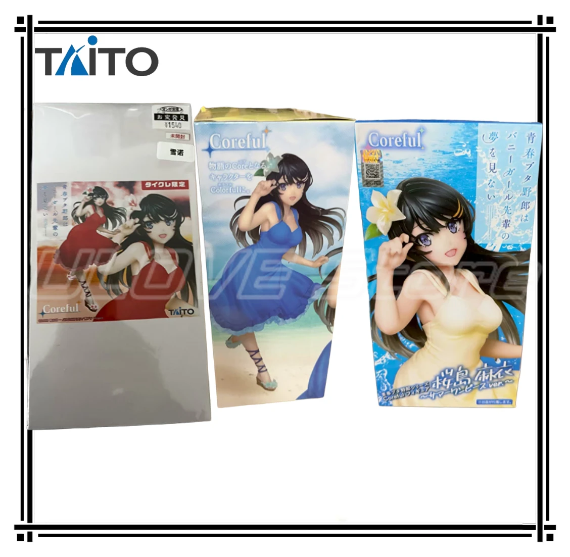 

TAiTO Coreful Treasure Doll Young Pig-head Boy Won't Dream of Rabbit Girl Senior Sister Sakurajima Mai Фигурка Модель Мультфильм