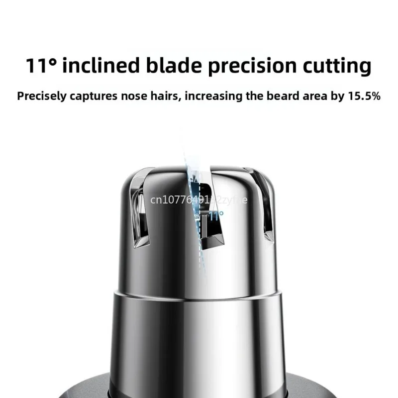 Xiaomi Electric Nose Hair Trimmer Pro Aluminum Alloy Portable 11° Oblique Blade Painless Nose Ear Hair Clipper Waterproof New view 3