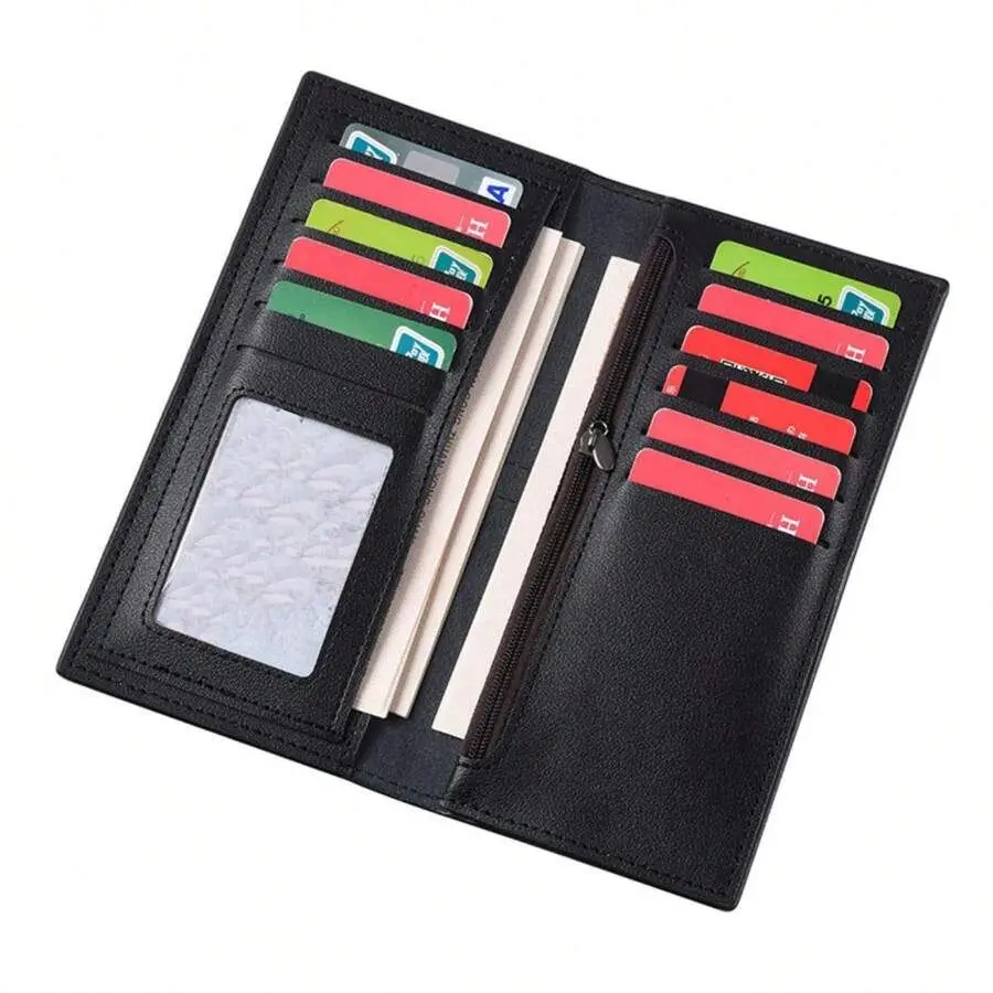 Custom Name Wallet Personalized Men's Long Large Capacity Multi-Card Wallet Personalized Gift for Boyfriend Husband Father's Day