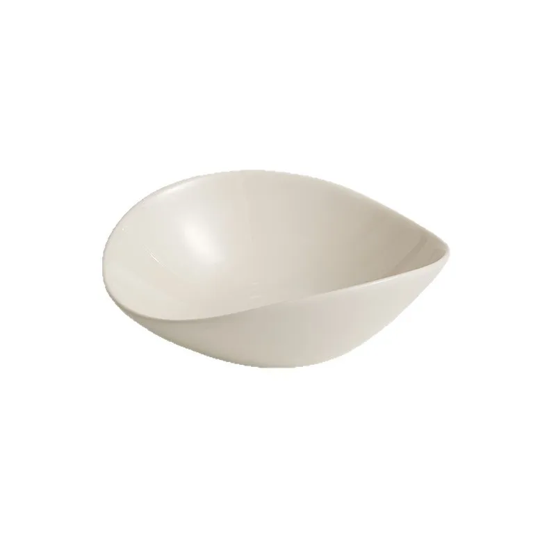 

CX high-value exquisite ceramic salad plate home pure white high-end Western food plating