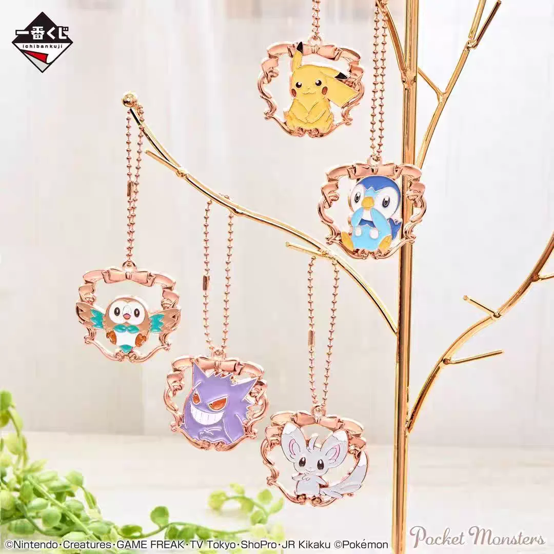 Gantungan Kunci Figur Pokemon Jepang Lucu Kawaii Pikachu Mew Eeveelution Model Bola Anime Hadiah Mainan Barang Apresiasi