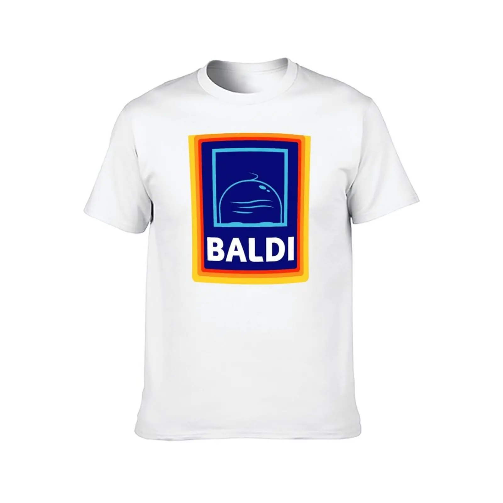 Baldi - Bald head Aldi Logo T-Shirt man t shirt luxury cotton tshirt 100% T-Shirt