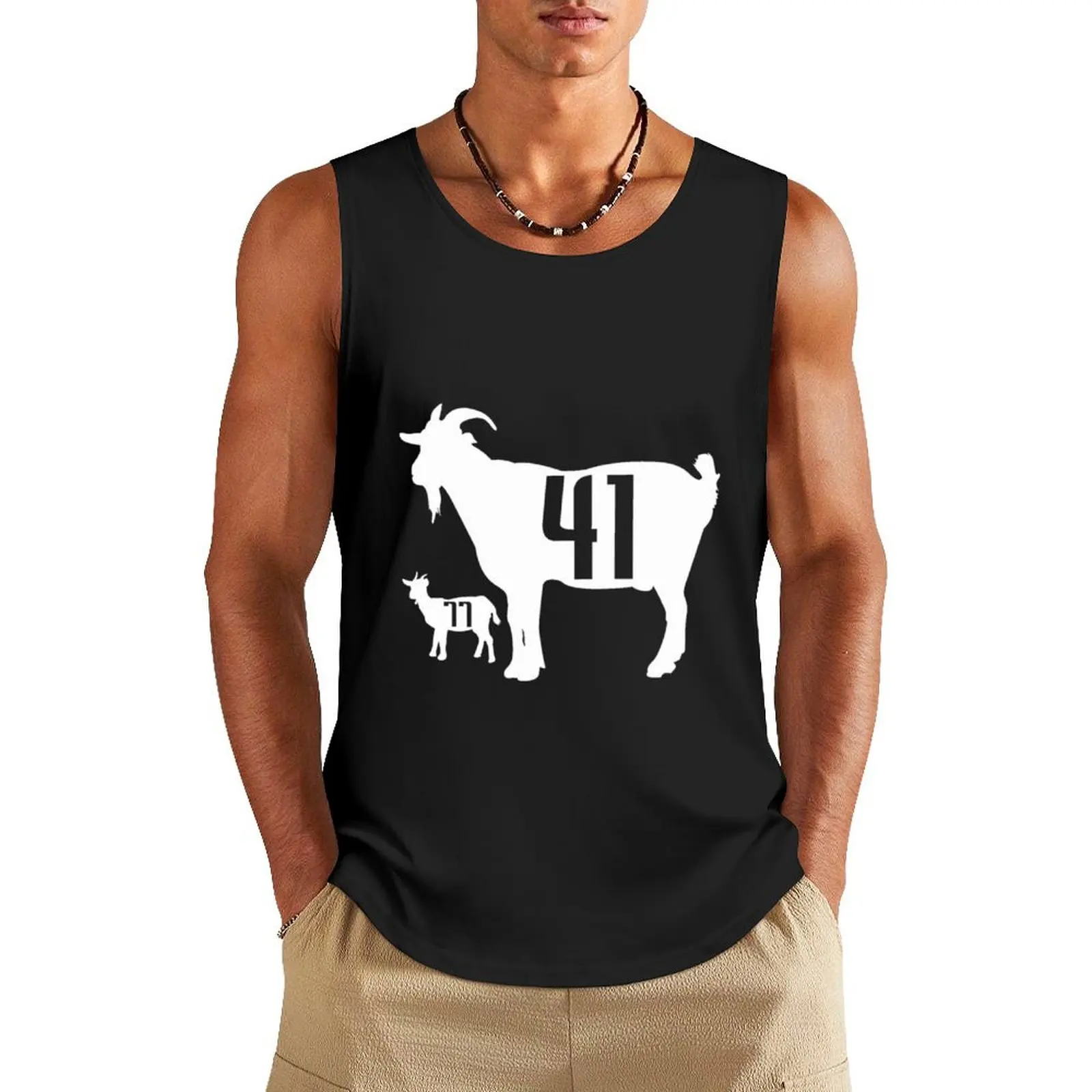 The GOAT Dirk Nowitzki and Luka Doncic Tank Top gym clothes for man Men sleeveless tee bodybuilding for men fitness