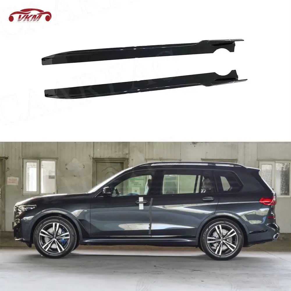 

Carbon Fiber Side Skirts extensions Rocker Plate Splitters for BMW X7 G07 M Sport 2019-2021 Door Bumper Lip Aprons Spoiler ABS