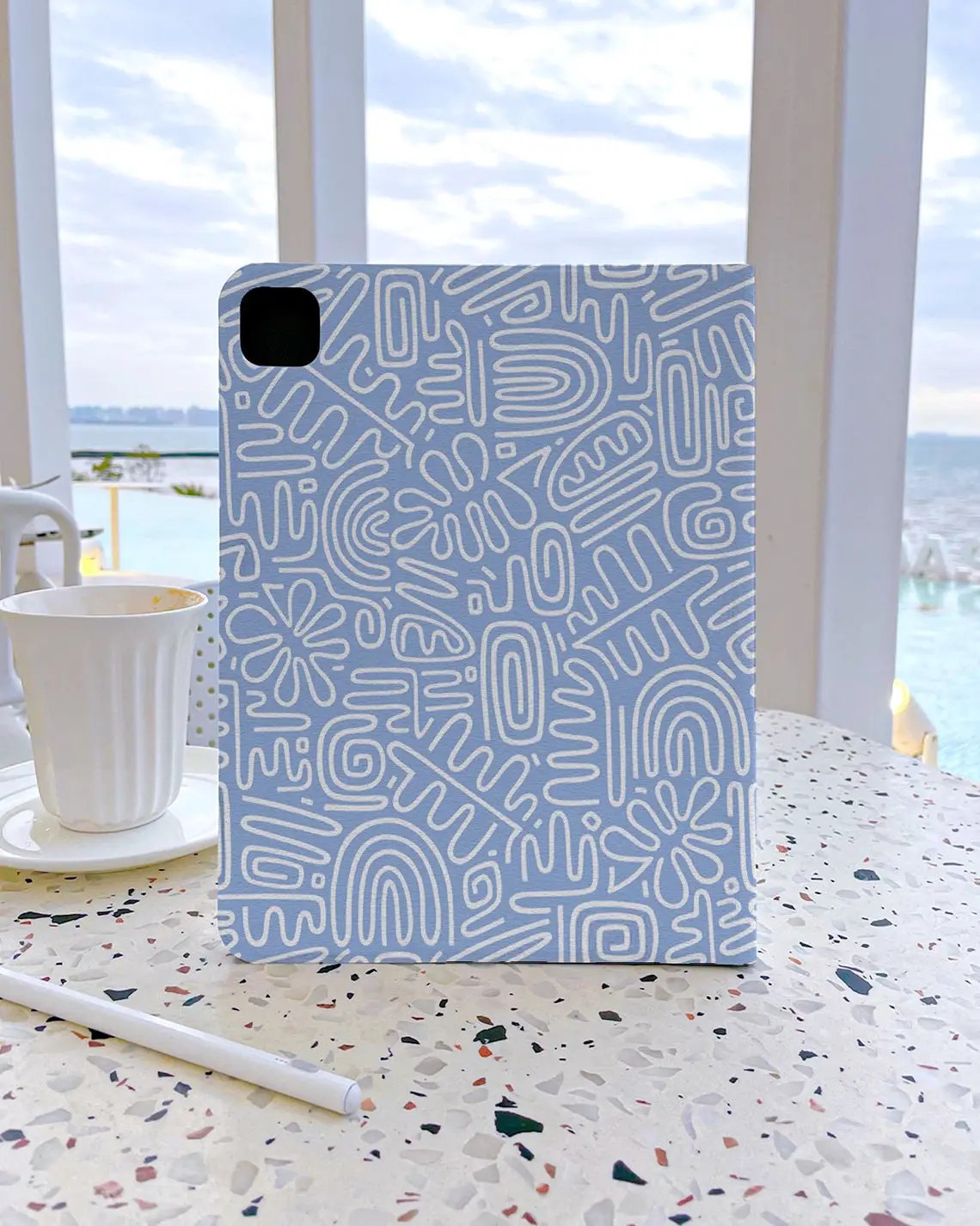 حافظة آيباد بأوراق قوس قزح تجريدية فنية لهاتف أبل اير 10.9 آيباد برو 2020 حافظة لجهاز ايباد 10.2 11 12.9 بوصة 2021 Mini 5 6