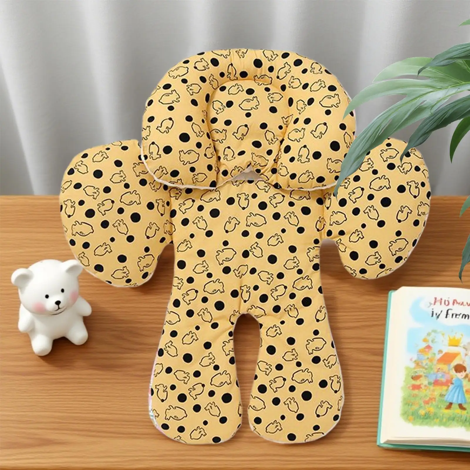 Baby Car Seat Insert Car Seat Soft Pad Adjustable Height Pad Removable Head Support Cover For Toddler Child Boys Girls Potty