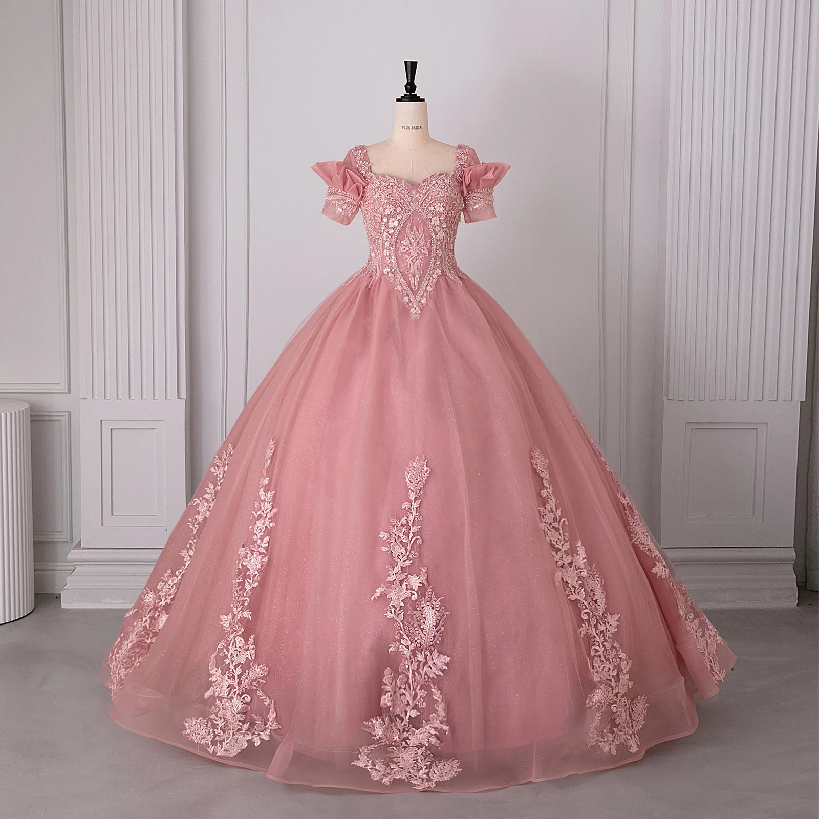 LZPOVE robe de mariée en dentelle bleu Royal 2025 Appliques perles robe de mariée robes de mariée Vintage 15 robes de Quinceanera personnalisées
