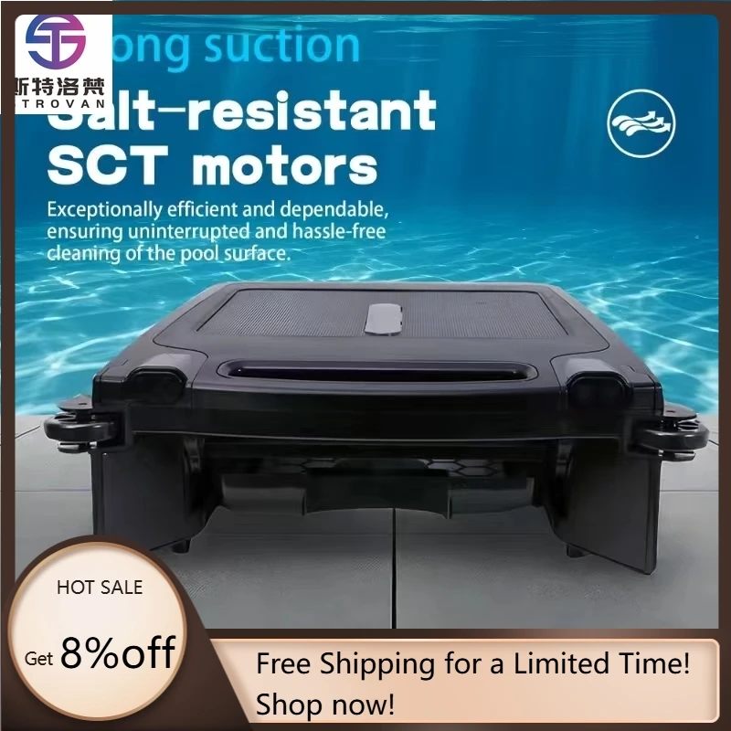 

STLF Advanced Intelligence Solar Powered Cordless Pool Skimmer Robot, 20Hrs Runtime,Automatic Surface Cleaner for Leaves Debris