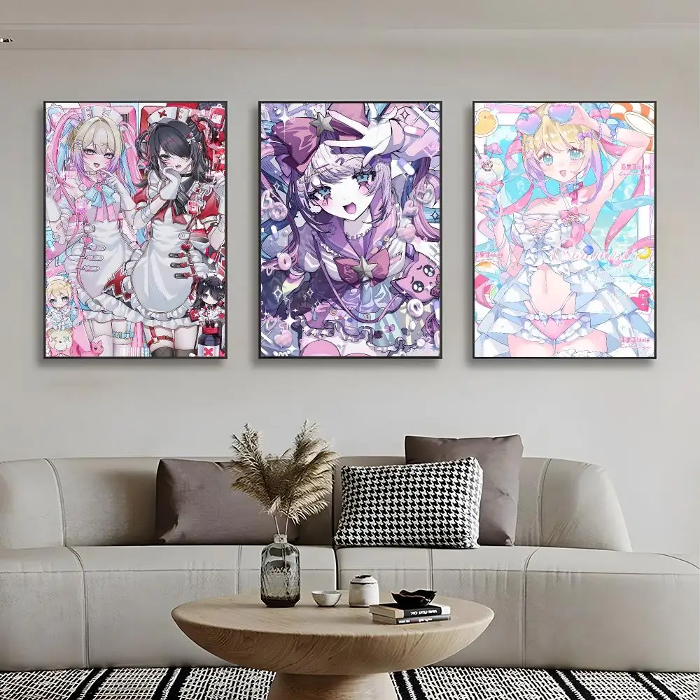 Chaotic Streaming Game N-Needy Streamer Overload Poster Frameless Wall Art Print, Peel-and-Stick Removable