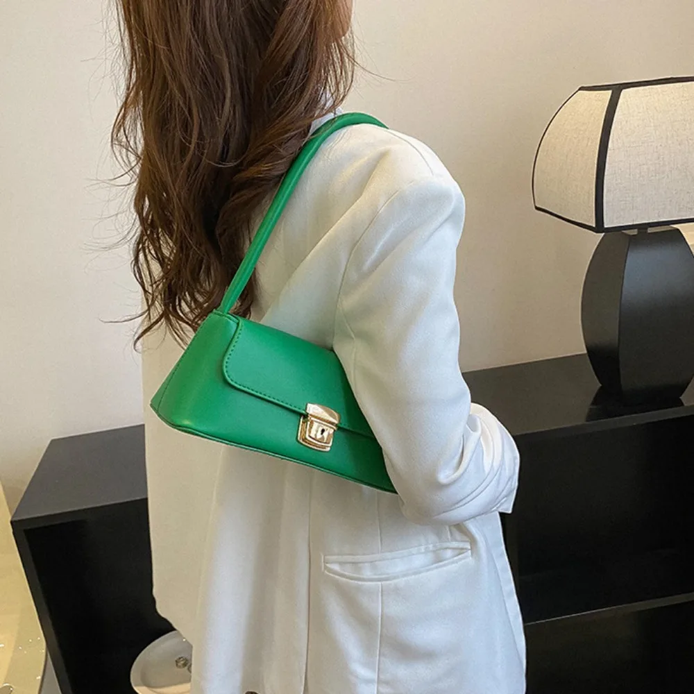 

Модная винтажная французская сумка-палка, большая вместительная сумка для подмышек, модная сумка на плечо из искусственной кожи во французском стиле для девочек