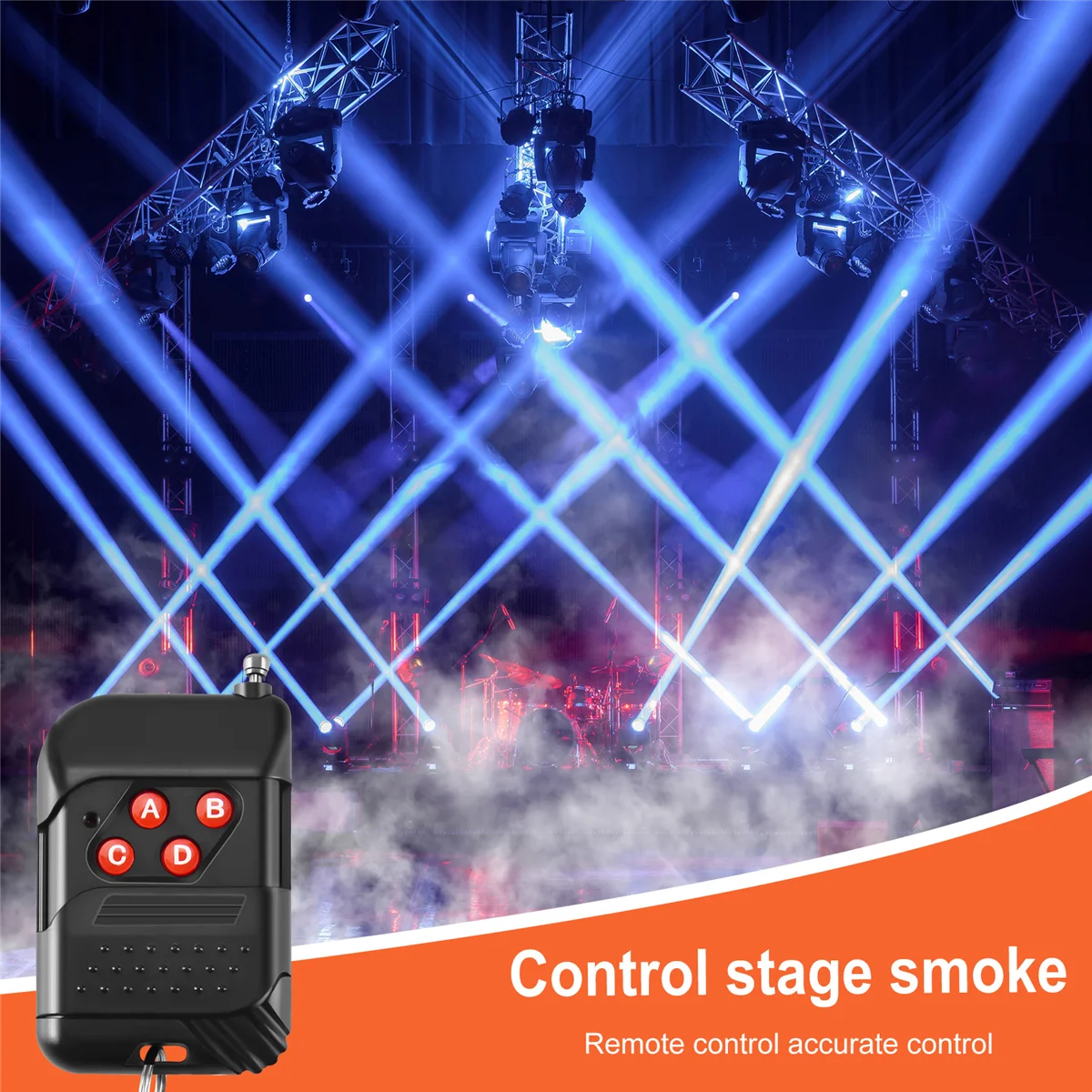 แบบพกพา 3 Pins XLR รีโมทคอนโทรลไร้สายสําหรับเครื่องหมอกควัน DJ Stage Controller Receptor Fogging 400W 900