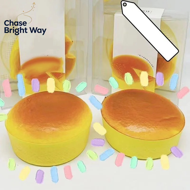 Slow Rising Simulated Steamed Cake Pinch Toy, Creative Stress Relief Decompression Squeeze Toy Gift For Children