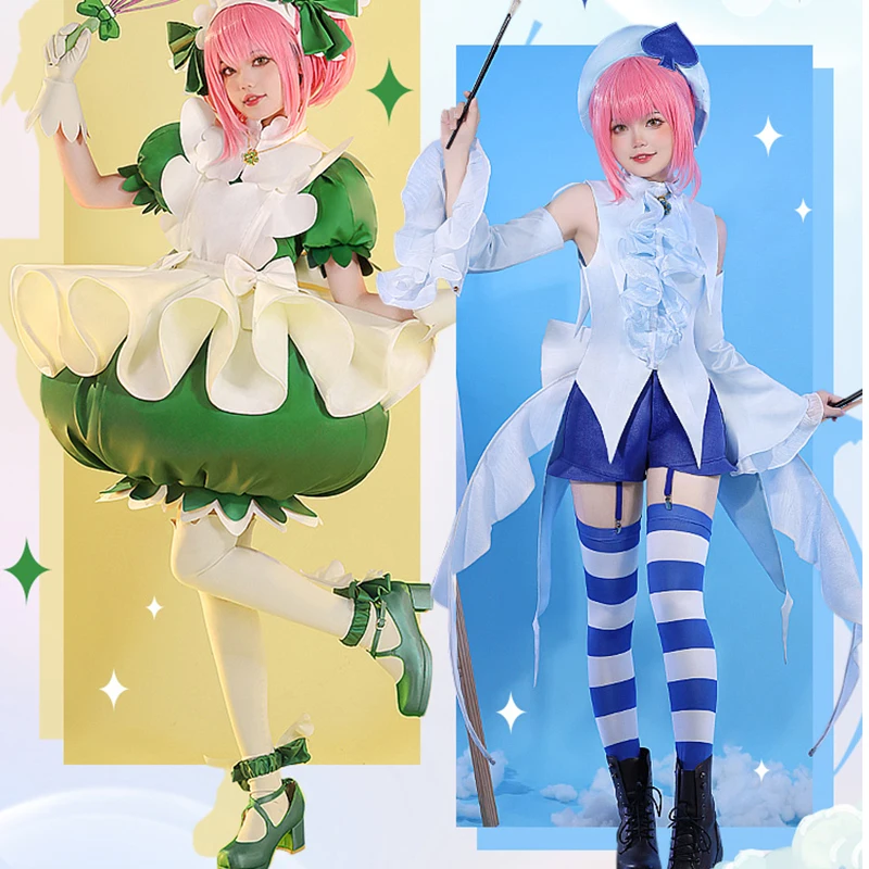 Anime Cosplay Shugo Chara Cosplay Hinamori Amu Cosplay Costume Women Amulet Spade /Amulet Clover Anime Shugo Chara wig