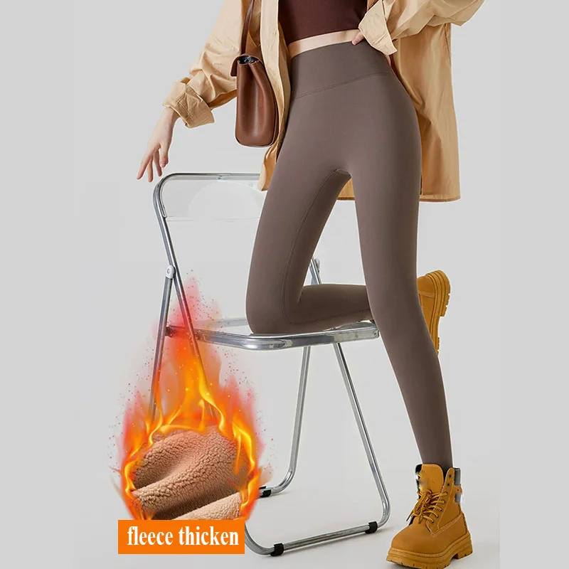 Зимние бесшовные леггинсы из кроличьего флиса с изображением акулы, женские сексуальные тонкие эластичные повседневные леггинсы с высокой талией, бархатные утепленные леггинсы