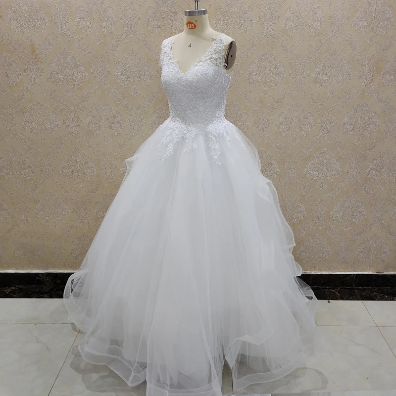 ZJ9210 Lace Wedding Dresses 2025 Spaghetti Strap Soft Tulle Backless Bridal Gowns Sleeveless Vintage Country Wedding