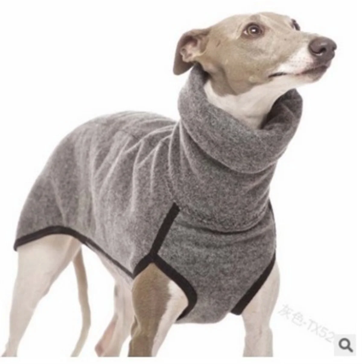 Greyhound Clothes, Dog Winter Coat Pajamas Onesies Turtleneck Stretch Greyhound Apparel Pet Clothes Coat