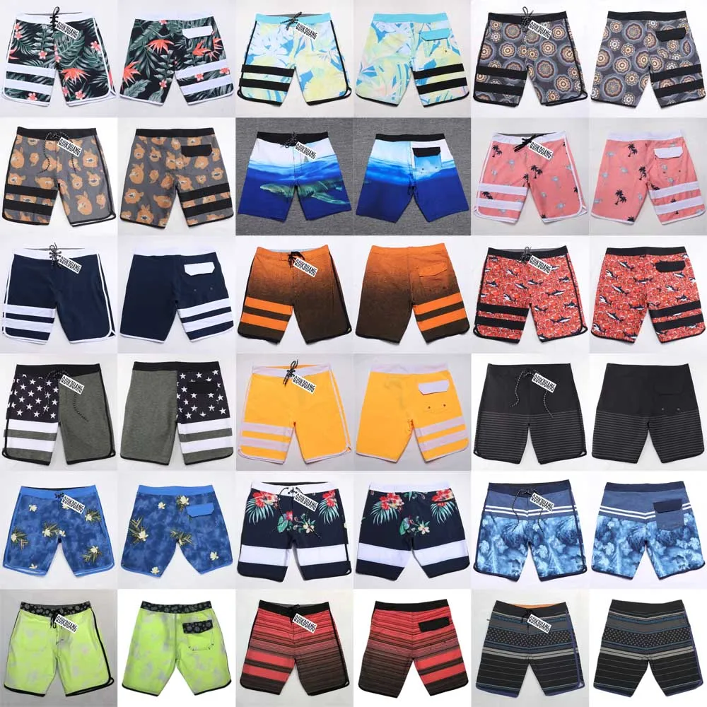 Waterproof Stretch Surf Pants Men's Swimming Trunks Bermuda Shorts Quick-Dry Beachshorts Spandex Boardshorts T04