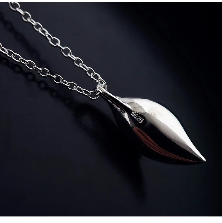925 Sterling Silver leaves Necklaces & Pendants For Women Fashion Lady Festival Gift silver jewelry