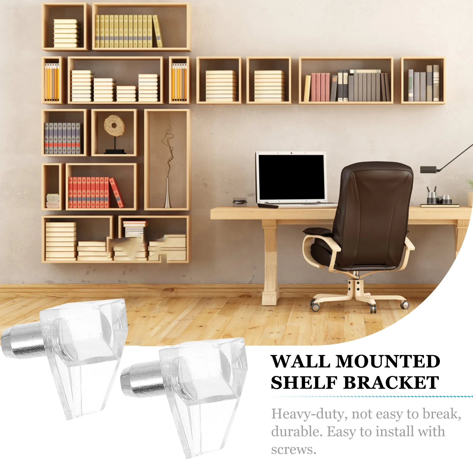 

100Pcs Cabinet Shelf Support Pegs Sturdy Furniture Shelf Pins Reliable Fixing Holders for Shelves Wooden Glass Boards Cupboards