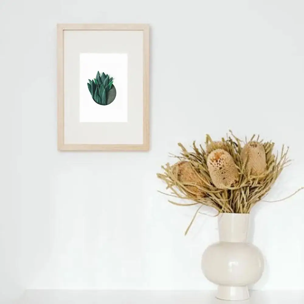 Art Puzzle Holder DIY Blank Clay Frames Desktop Ornament DIY Handcraft Wooden Photo Holders Painting Drawing DIY Craft