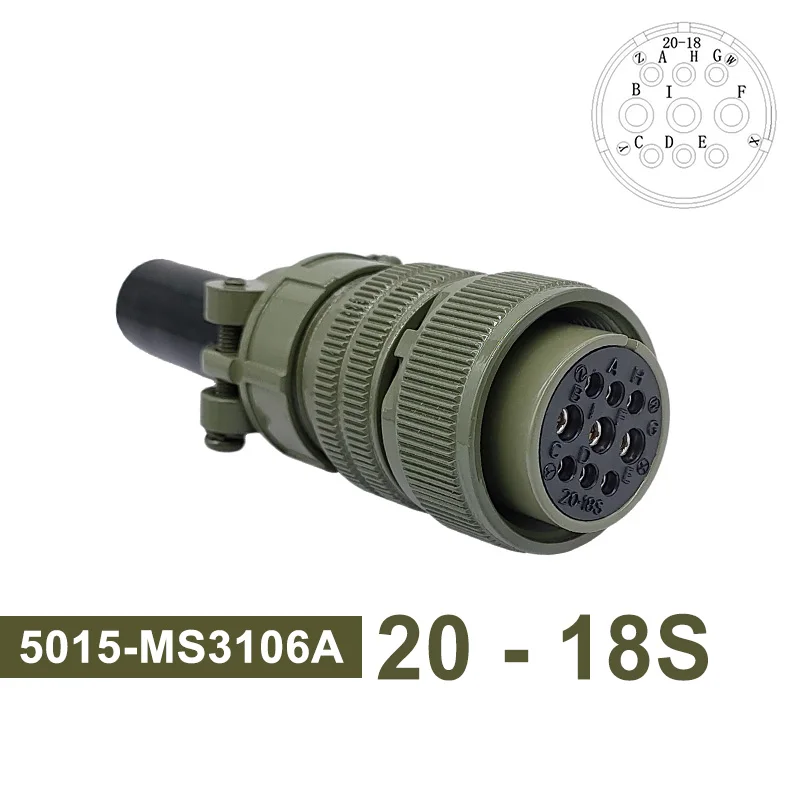 MS3102A MIL-C 5015 Circular Connector 14S-7 14S-9 MS3106A Plug&Socket MS3108A MIL STD Specification Connectors CZAOINCU(Plug 3106 14-7P MS3102A MIL-C 5015 Circular Connector 14S-7 14S-9 MS3106A Plug&Socket MS3108A MIL STD Specification Connectors CZAOINCU(Plug 3106 14-7P