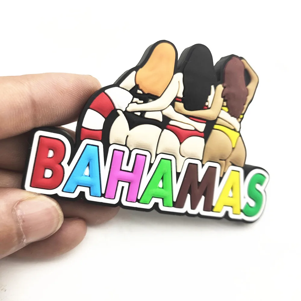 Barbados Bahamas Aruba Vanuatu Tanzania Jamaica Rubber Fridge Magnets Tourist Souvenir  Magnetic Refrigerator