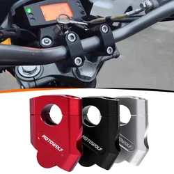 3 Colors Motorcycle CNC Aluminum Handlebar Heightening Riser Bar Clamp Mount Fit For YAMAHA FZ6 S2 FAZER 600 FZ 6 FAZER600