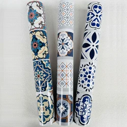 Bohemian style mosaic wallpaper stove, kitchen furniture renovation, self-adhesive ceramic tile, PVC wallpaper