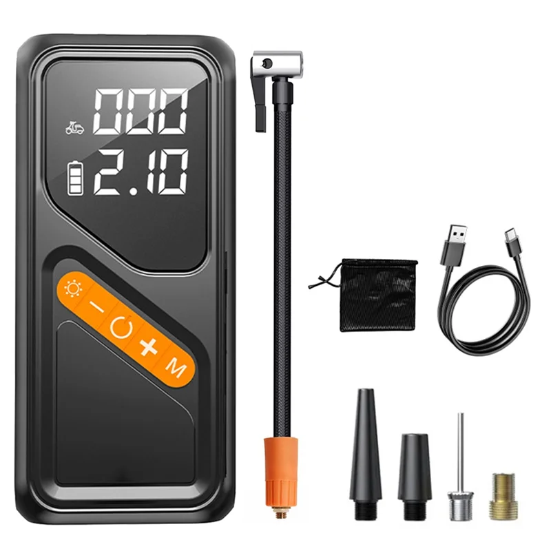 

J1UL1N Auto Stop Dual Screen Cordless Digital Tire Inflator Pump Portable Air Compressor Inflator For Car Bicycle Motorcycle Bik