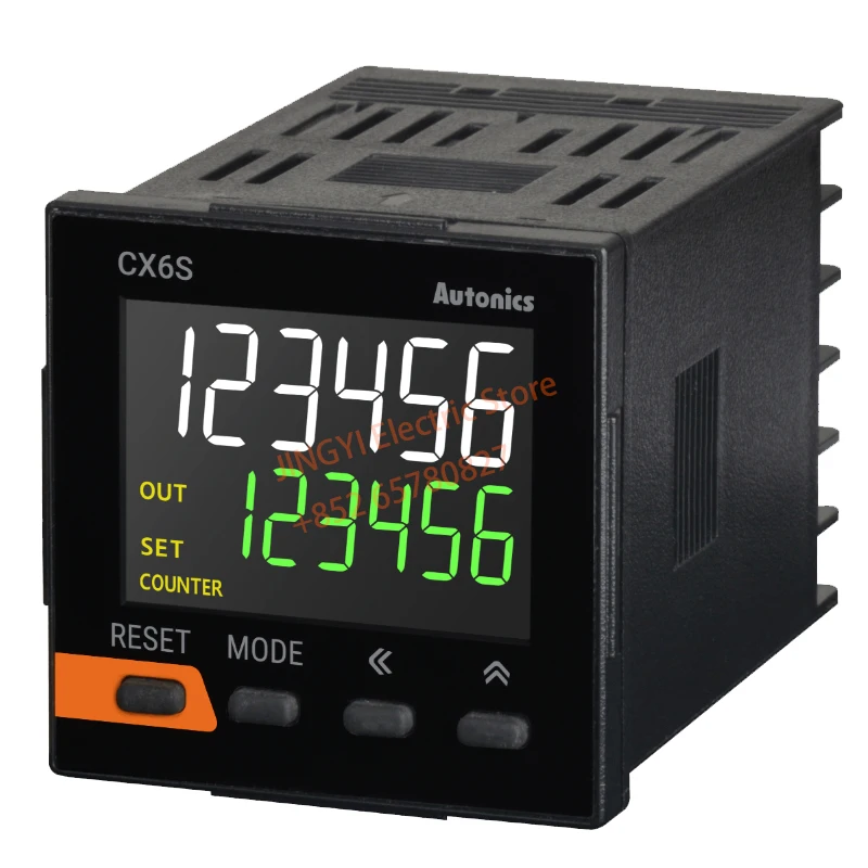 

CX6S-1P4 CX6S-2P4 Counter/Timer,W48xH48mm,6-Digit,LCD,1 Preset,PNP or NPN Input,Prescale value setting,Relay SPDT(1c) 250VAC 3A