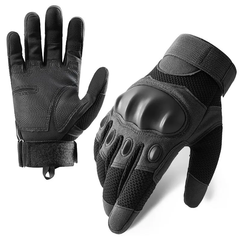 Tactical gloves for men, full-finger outdoor climbing and cycling gloves, non-slip, wear-resistant, fitness training, five-finge