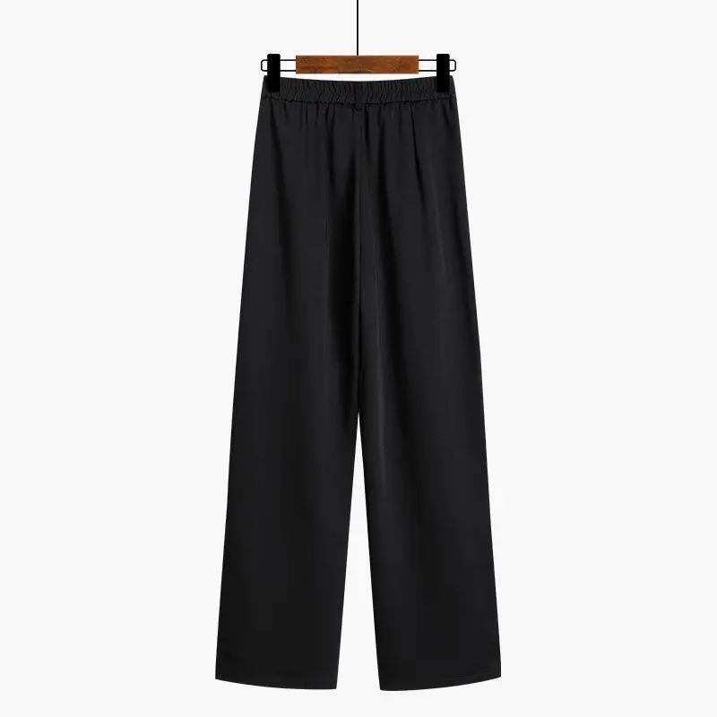 여성 정장 바지 오피스룩 여름 여성 와이드 레그 팬츠 기품있는 다용도 하이웨이스트 배기 수트 팬츠 캐주얼 바지