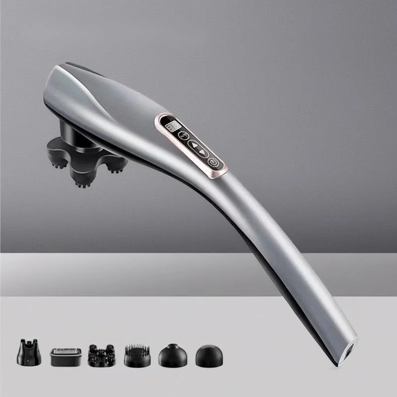 

Electric Handheld Massage Hammer Deep Tissue Muscle Relax Fascia Gun For Neck Shoulder Waist Back Pain Relief Full Body Recovery