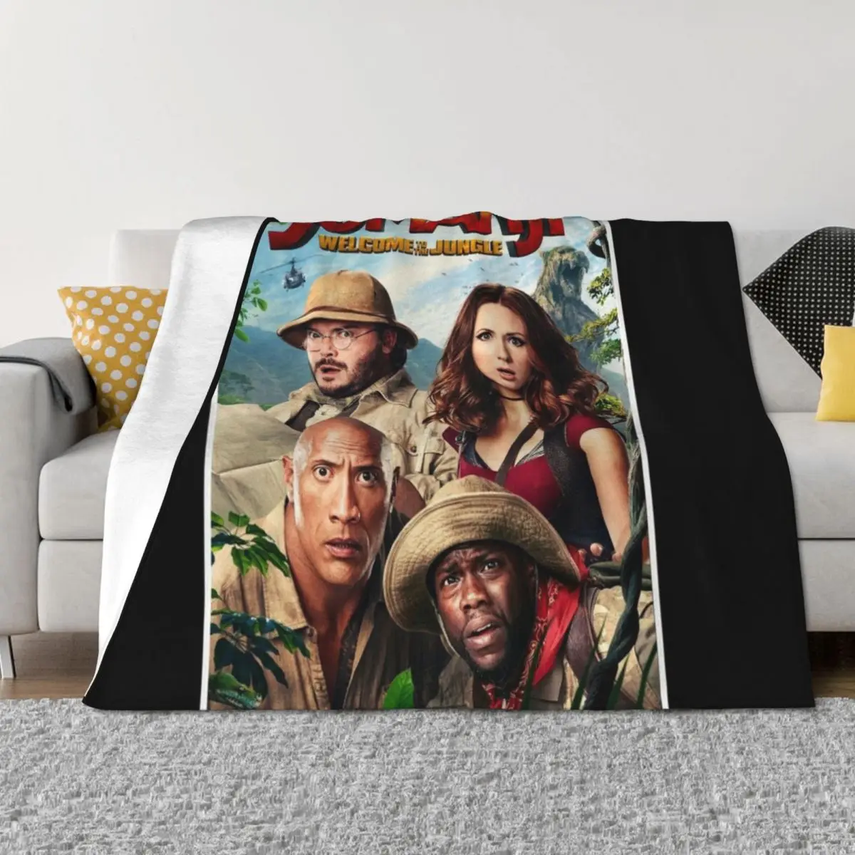 

jumanji Throw Blanket Softest Soft Plaid Nap Sofas Blankets