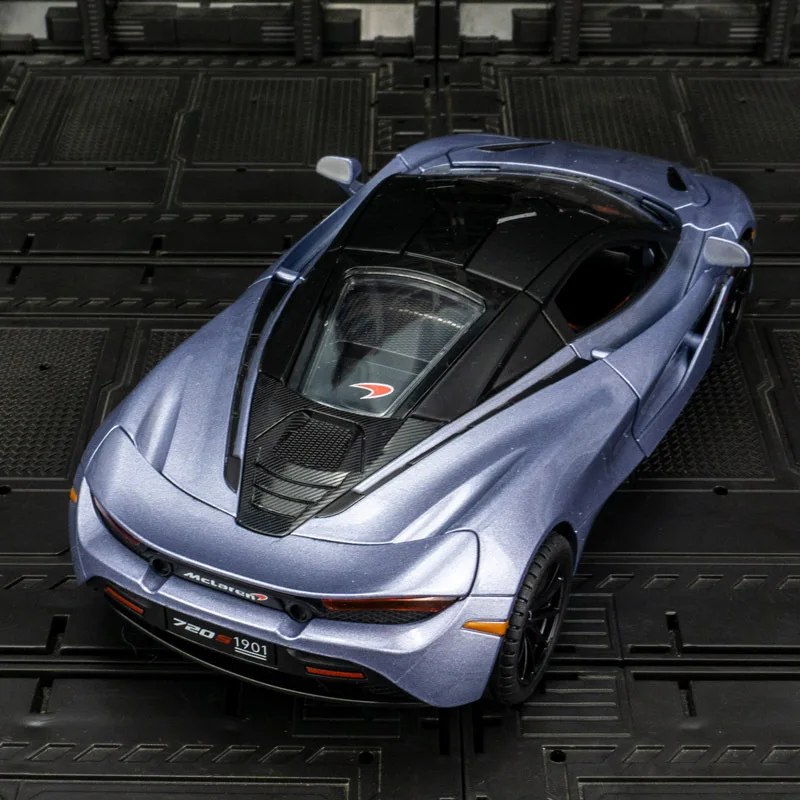 ماكلارين 720S نموذج سيارة رياضية من سبيكة العنكبوت ، صوت دييكاست ، سباق فائق ، ذيل رفع ، هدايا بعجلة ساخنة ، 1:24