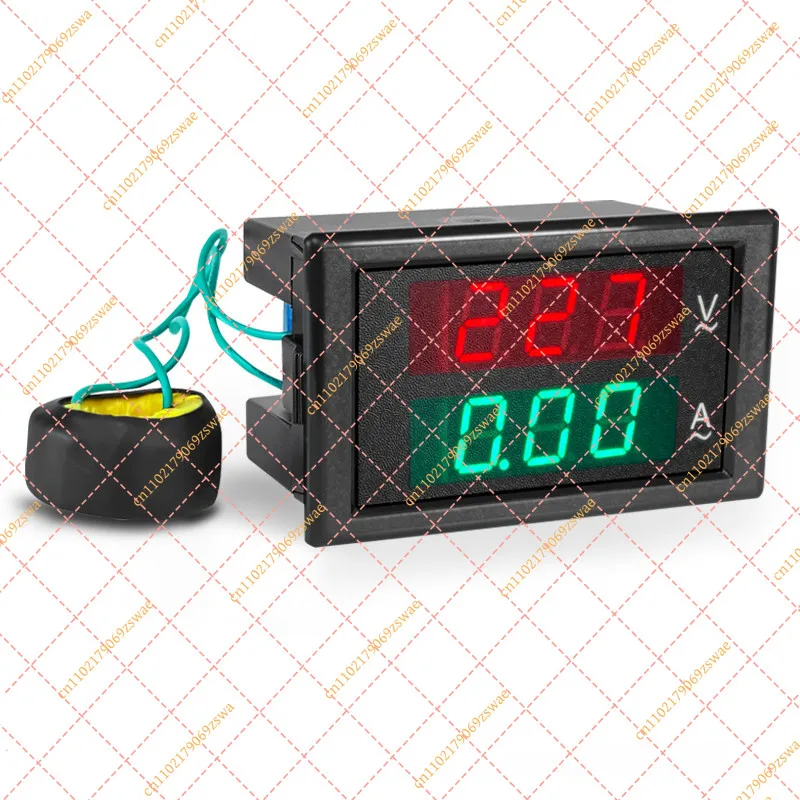 AC Digital Voltmeter Ammeter 220V/380V, Dual Display Panel Meter 100A/200A (DL85-2042)