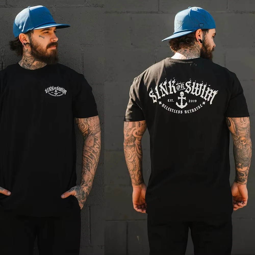 2026 Mens T Shirt Men's Short Sleeve T-shirts Male Essentials Clothes Cotton Tee Tops and Tees Gothic Clothing Man New Gym